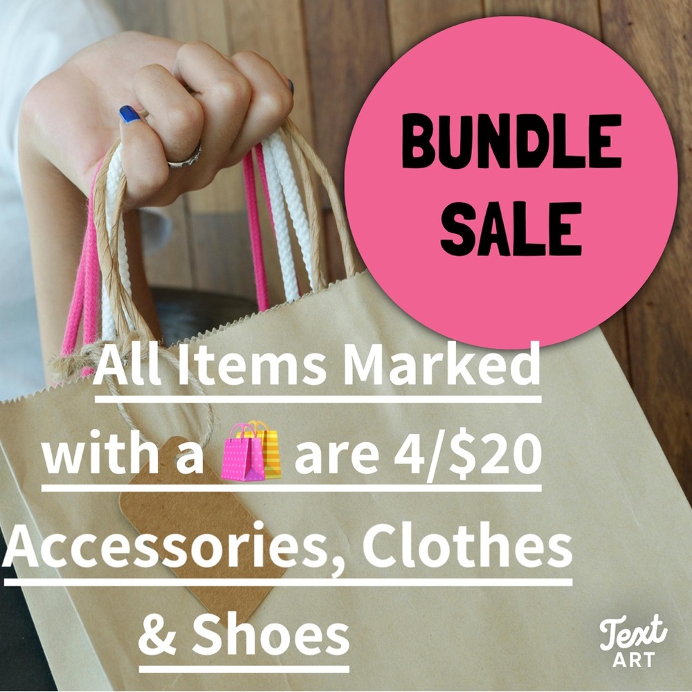 🛍 4/$20 BUNDLE SALE 🛍